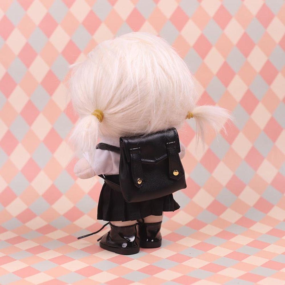 Miniature Doll PU Leather Bag Mini 17cm Doll Bag Accessories  Dolls Accessories