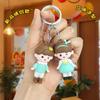 Adorable Braided Girl & Boy Figurine Keychain Charms: Creative Cartoon Backpack Pendants