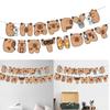 Unique Capybara Happy Birthday Garlands Elegant Capybara Happy Birthday Garlands Accessory Cartoon Theme Party Supplies