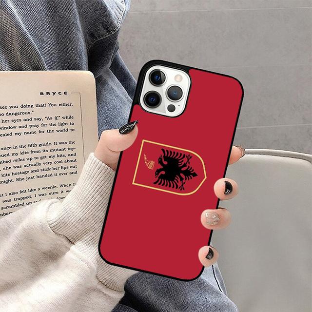 Albania Passport Phone Case For iPhone 17 Air 16 15 14 13 12 Pro Max Plus Max Cover Shell coque
