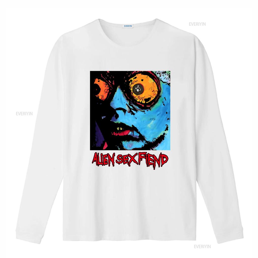 Alien Sex Fiend Band T Shirt Black All Sizes S 5XL Unique Art Print Design Perfect for Rock Fans TA4489 Vintage Washed