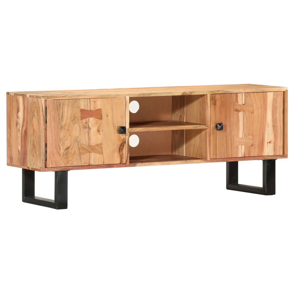 TV Cabinet 118 X 30 X 45 Cm Solid Acacia Wood