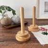 Yarn Bracket Stand Portable Bamboo Wood Yarn Holder with Spinning Machine Bracket