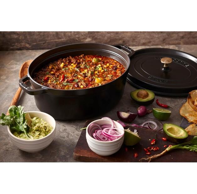 Кокотница Zwilling Staub, овальная, 42.8×37 см, чёрная, 8 л (40509-370-0)