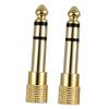 6.5mm 1/4" Male to 3.5mm 1/8" Female Audio Stereo Adapter Guitar Amplifier Jack