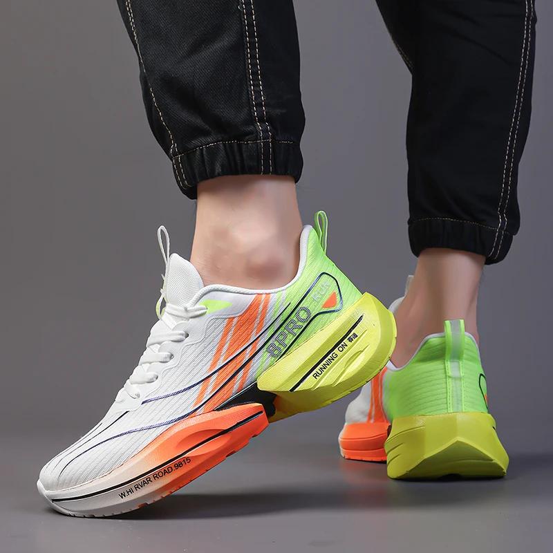 Basketball Men Tennis Running Shoes Fashionable Carbon Plate Sports Training Shoe Outdoor Anti Slip Shock-absorbing Tennis Shoes