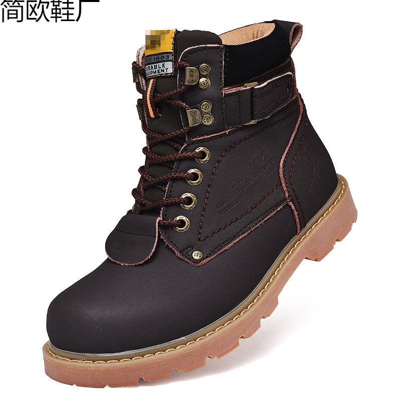 Classic versatile casual Martin boots men s retro tooling shoes leather shoes men s and women s high-top short 46 leather shoe size 6690₽