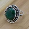 Green Malachite  925 Sterling Silver Women Ring, Natural Green Malachite Oxidized Ring Jewelry