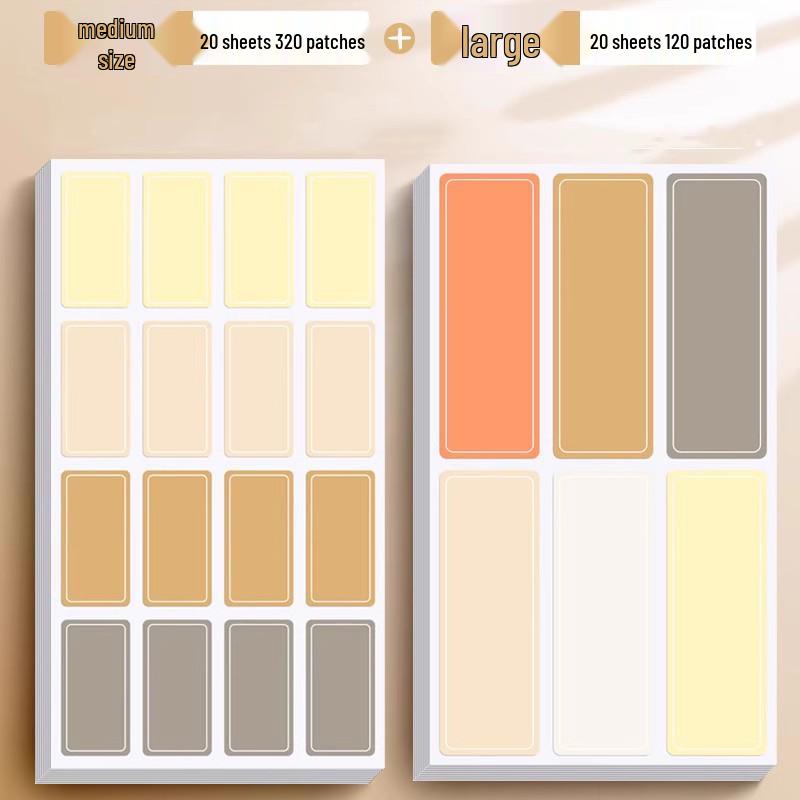 Waterproof Handwritten Name & Memo Stickers - Colorful, Easy-Dry, Self-Adhesive, Perfect for Labels & Food Date Marking.