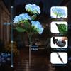 Solar Lights Outdoor Garden Light Waterproof Solar Garden Lights with Hydrangea Flower Lights LED Solar Powered Landscape Lights
