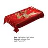 Delicate Table Cloths Absorbent Oilproof Polyester Xmas Protective Table Covers for Kitchen