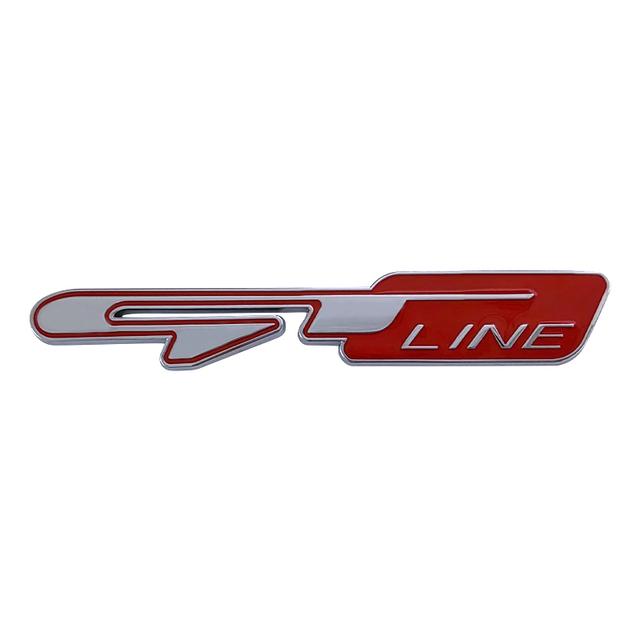 

3d металлический значок GTLINE GT Line, эмблема багажника автомобиля, значок для Sportage Picanto RIO Stonic K5 Proceed GT Line, наклейки, аксессуары серебряный