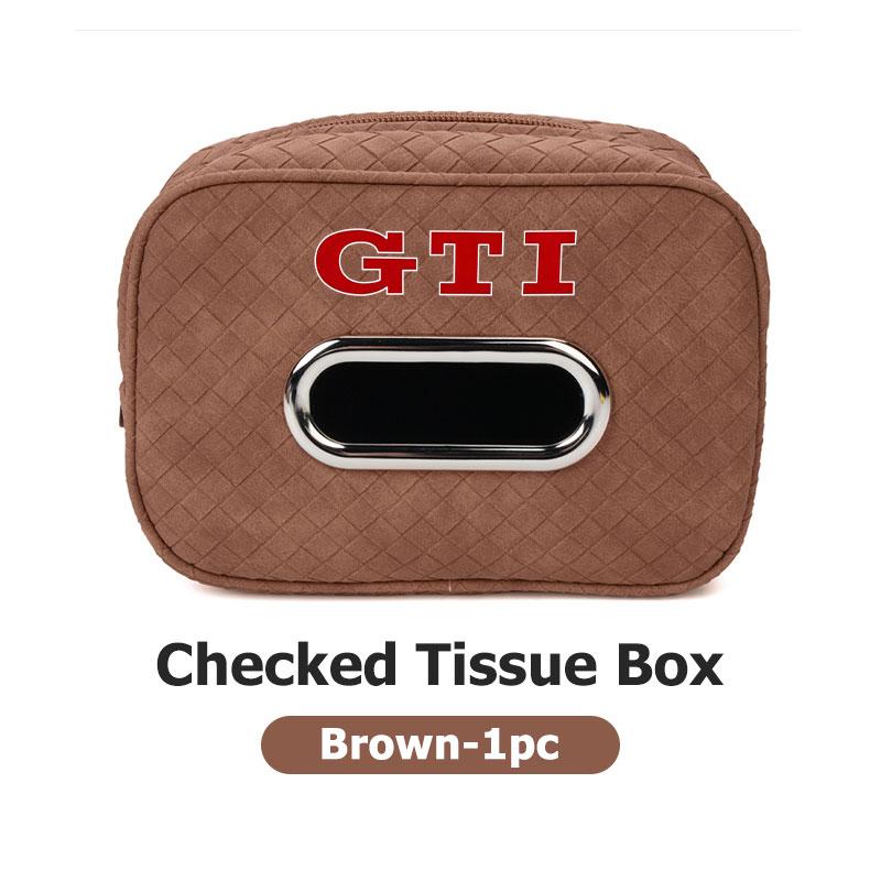 VFHJQ1 Car Seat Back Hanging Tissue Box Auto Tissue Storage Pouch For Volkswagen VW Beetle CC B5 B6 B7 EOS GTI MK2 MK4 MK5 MK6 Phaeton