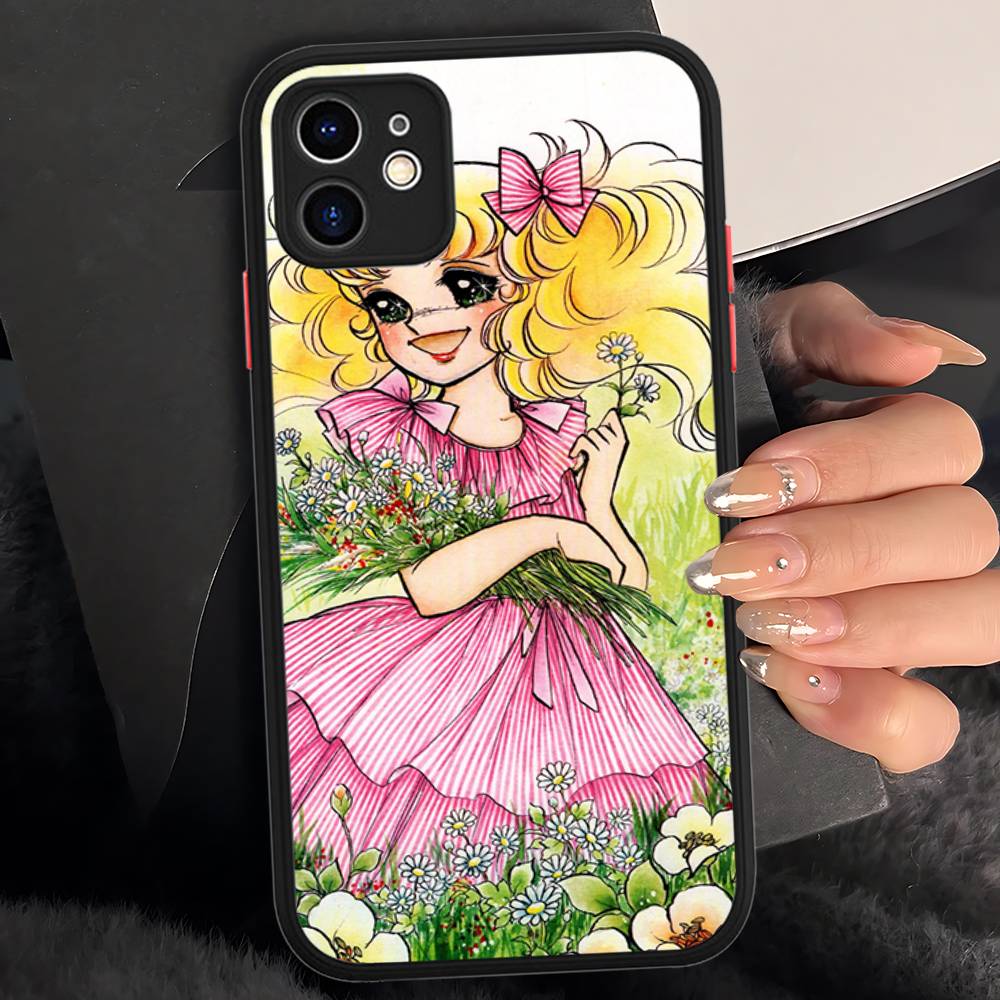 Manga Candy Für iPhone 15 16 Pro Max 11 12 13 14 XS XR X Plus 16E Matt Transluzente Handyhülle