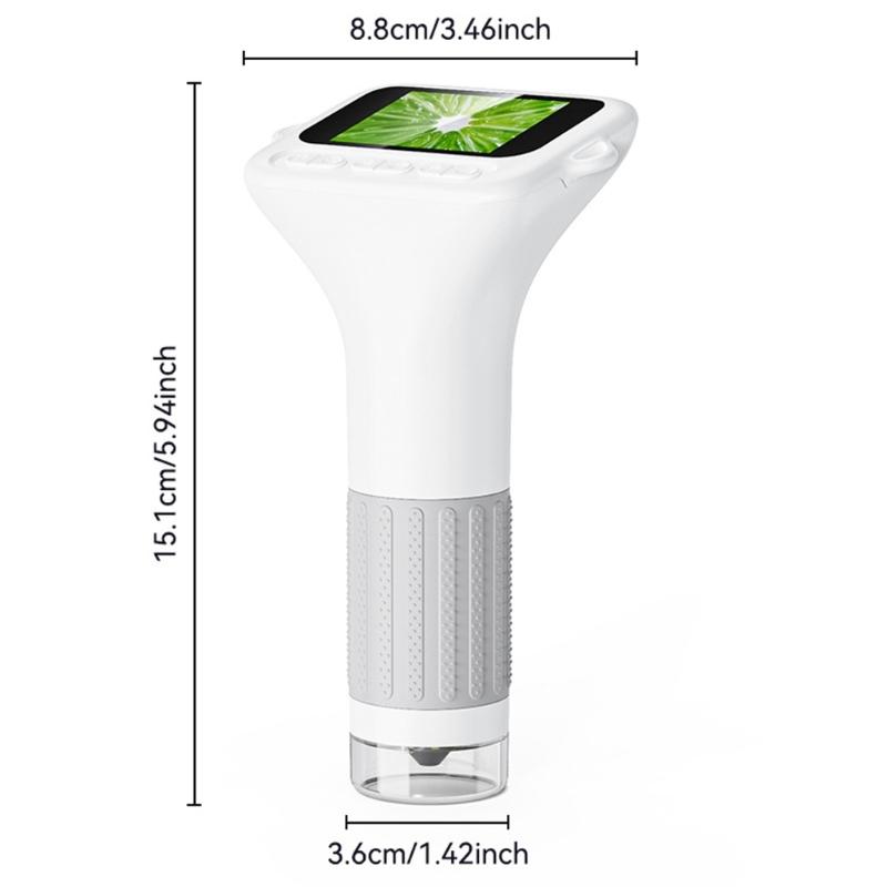 Science Toy 2Inch Color Screen Digital Microscope For Children 1080P Camera Handheld LED Magnifying Device