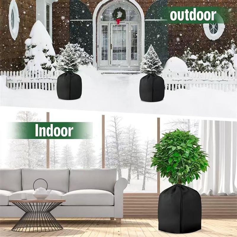 Garden Plant Potted Anti Freeze Protection Bag Oxford Cloth Trees Potted Plant Breathable Protection Bag Plants Thermal Cover