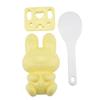 3pcs Food Grade PP Cartoon Rabbit Model Sushi Rice Mold DIY Handicraft Onigiri Make Tool