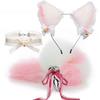 SM Erotic Cosplay Cute Fox Tail Anal Plug Bow-Knot Soft Cat Ears Headbands Collar Couples Accessories Sex Toys For Female Male