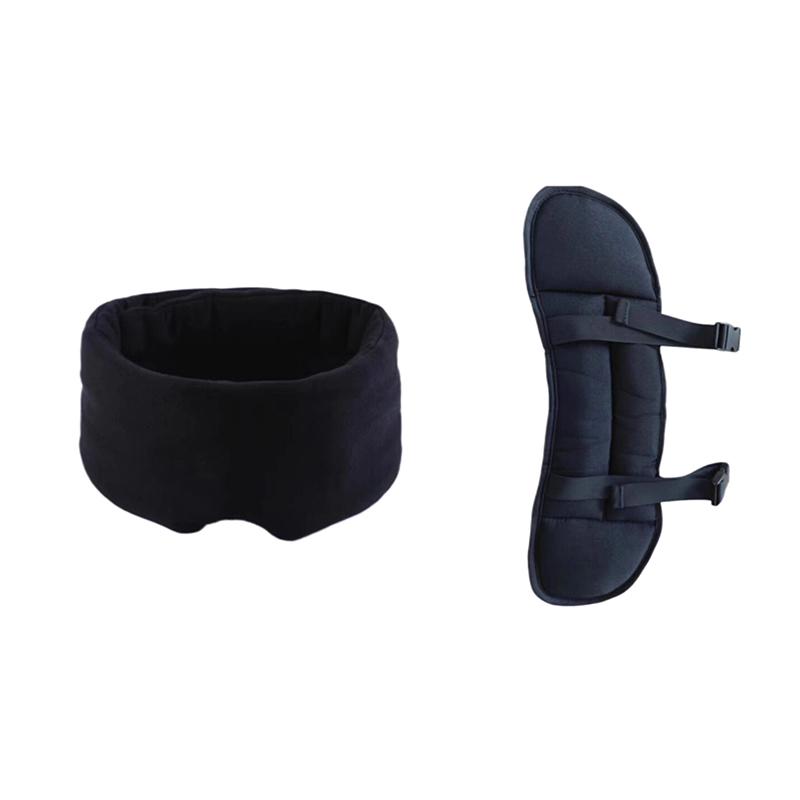 1Set 3D Sleep Eye Mask 100% Blackout Sleeping Mask Zero Eye Pressure Adjustable Eye Cover For Women Men Sleeping Aid Neck Mask