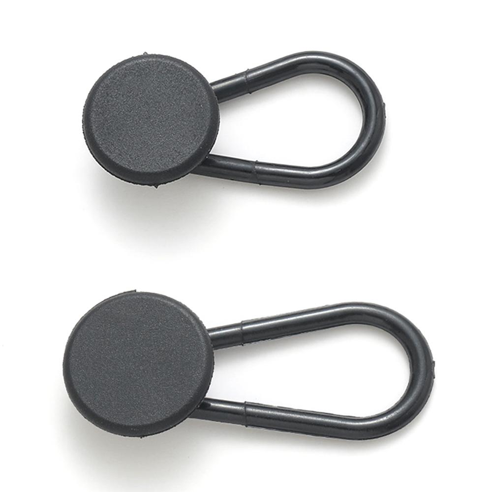 

15mm+18mm 2Pcs Pants Plastic Button Extenders Jeans Waist Extension Button Set Black