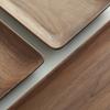 HeMu Black Walnut Whole Wood Rectangular Fruit Tray Living Room Tea Room Reception Snack Plate Restaurant Coffee Shop Service Tr