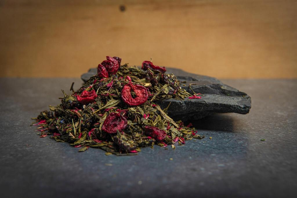 Herbata Zielona Kwitnąca Wiśnia 50 G Sencha Z Wiśnią I Nutą Kwiatów