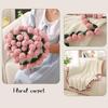 Handmade Crochet Flower Bouquet Rose Bouquet Gift For Valentine's Day Birthday Decorative Eternal Flower Bouquet Home Decoration