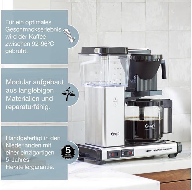 Coffee Maker Technivorm Moccamaster KBG Select Matte Silver (53982)