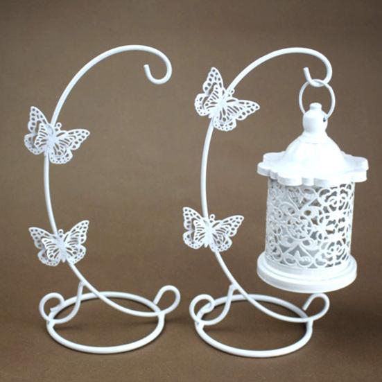 Hohler Blumen-Schmetterlings-Kerzenständer für Zuhause, Kerzenhalter, Ständer, Halterung, Raumdekoration