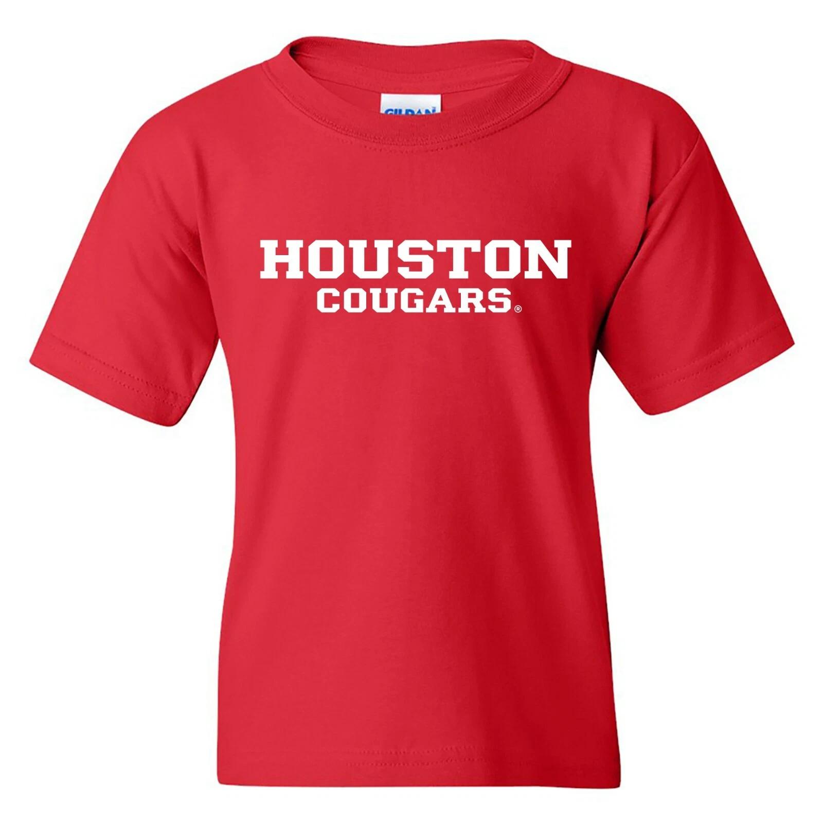 University of Houston Cougars Basic Block Youth T-Shirt - Red XL