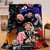 1PC Musician's Heartfelt Expression Flannel Blanket Gift, Suitable for Both Men And Women, Soft Ideal for Beds And Sofa, Birthday Or Christmas Gift