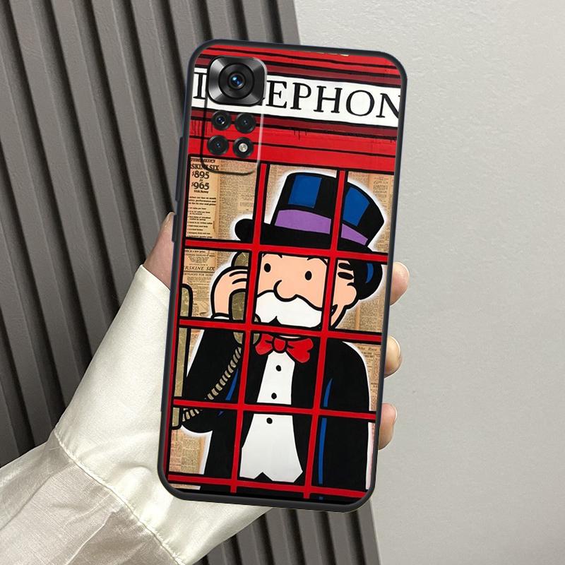 Cartoon Dollar Monopolys Case For Xiaomi Redmi Note 11 11S 10 10S 9 9S 8 12 Pro Redmi 9 10 12C 9C 9T 10A 10C Cover