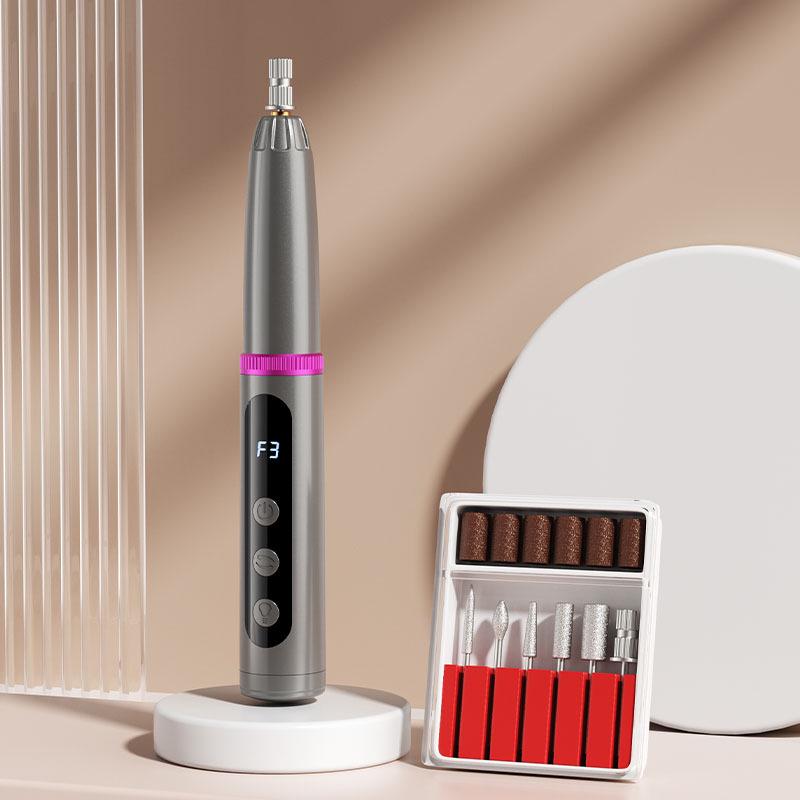 Electric Nail File & Polish Remover with Nail Lamp - New Style