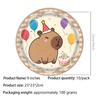 Capibara Capybara Birthday Decoration Disposable Tableware Birthday for Bara Baby Shower Tableware Balloons Capibara Cumpleaños
