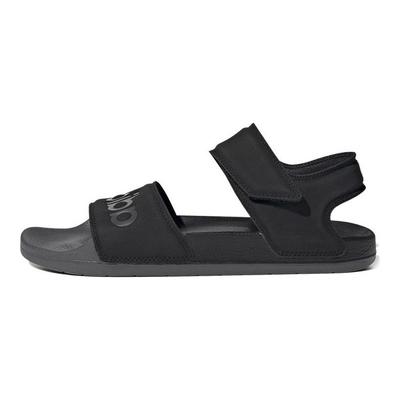 Adilette Sandal Black Grey Unisex Sneakers Core-Black Grey-Five FY8649