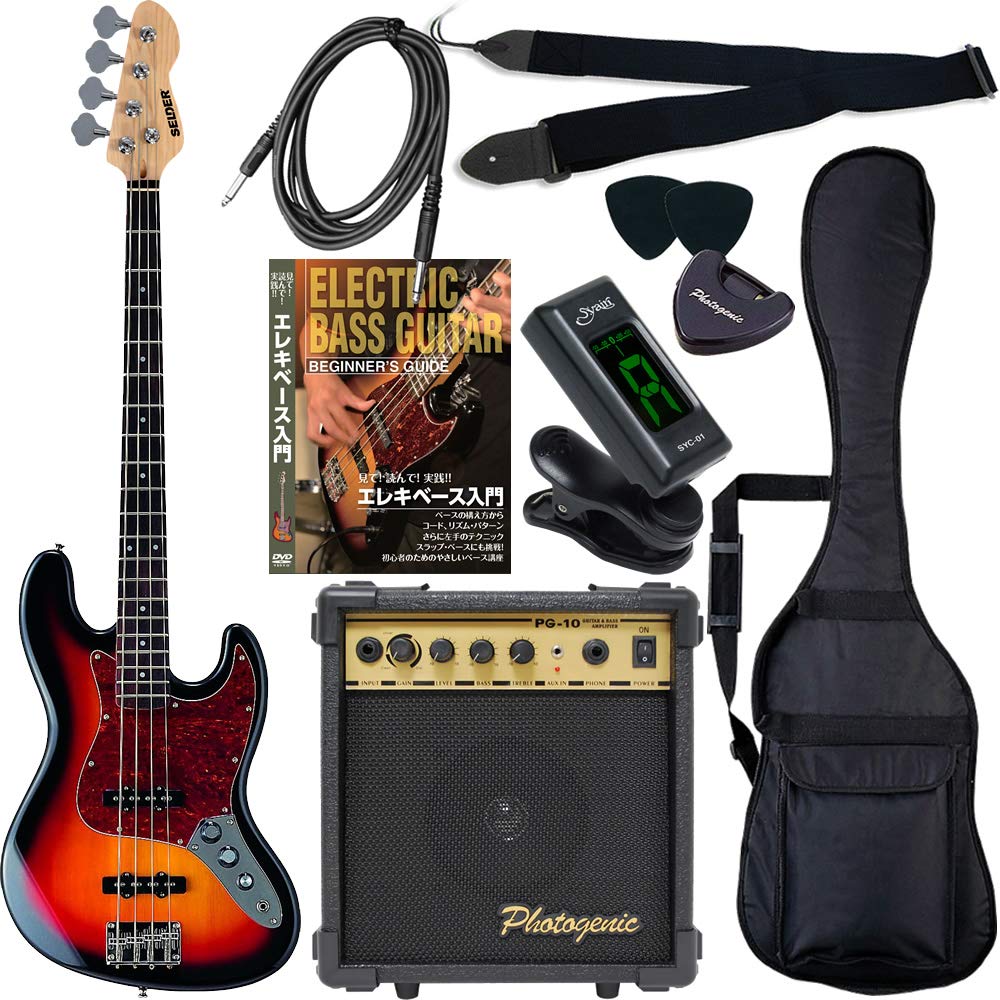 

SELDER Бас Джаз Бас Тип Ограниченный Набор Санбёрст JB-30 Для Начинающих / (9707013443)