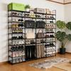 Extra Large Shoe Rack – 4 Columns × 10 Tiers, Holds Up to 72–80 Pairs – Heavy-Duty Stackable Metal Shoe Organizer for Entryway, Closet, Garage