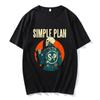 SKELETON JACKET T-SHIRT SIMPLE PLAN Band Design Print Tshirts Unisex Streetwear O-neck Summer Short Sleeve Male Tees Graphic Tee