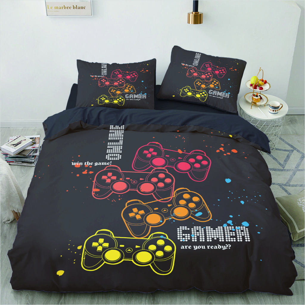 3D Printed Game Series Duvet Cover King Twin Queen Double Size Kit Pillowcase  New Wholesale Colorful Bedspread