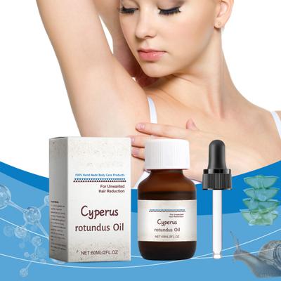 1/2/3Pcs Huile de Cyperus Rotundus pour l'épilation 60 ml Huile de Cyperus naturelle avec compte-gouttes Réduit la croissance des poils du corps Nourrit la peau Douce Non irritante