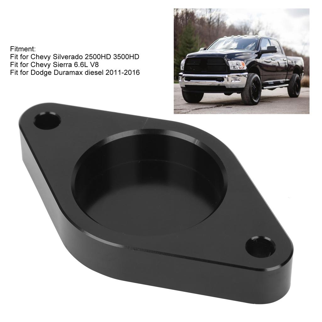 CNC Aluminum Resonator Delete Plate Replacement Fit for 11‑16