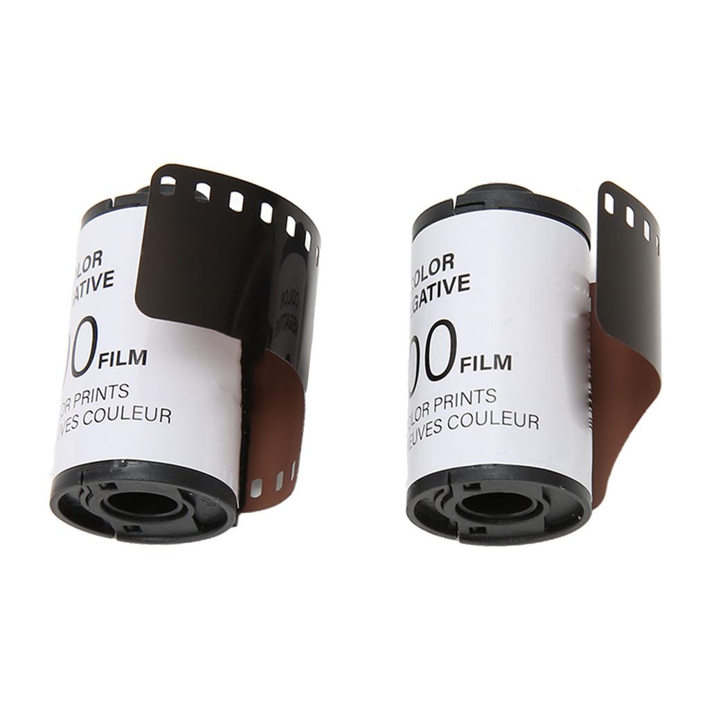 2 Roll 35mm Camera Color Film ISO 200 8 Sheets Each High Saturation HD Camera Color Negative Film