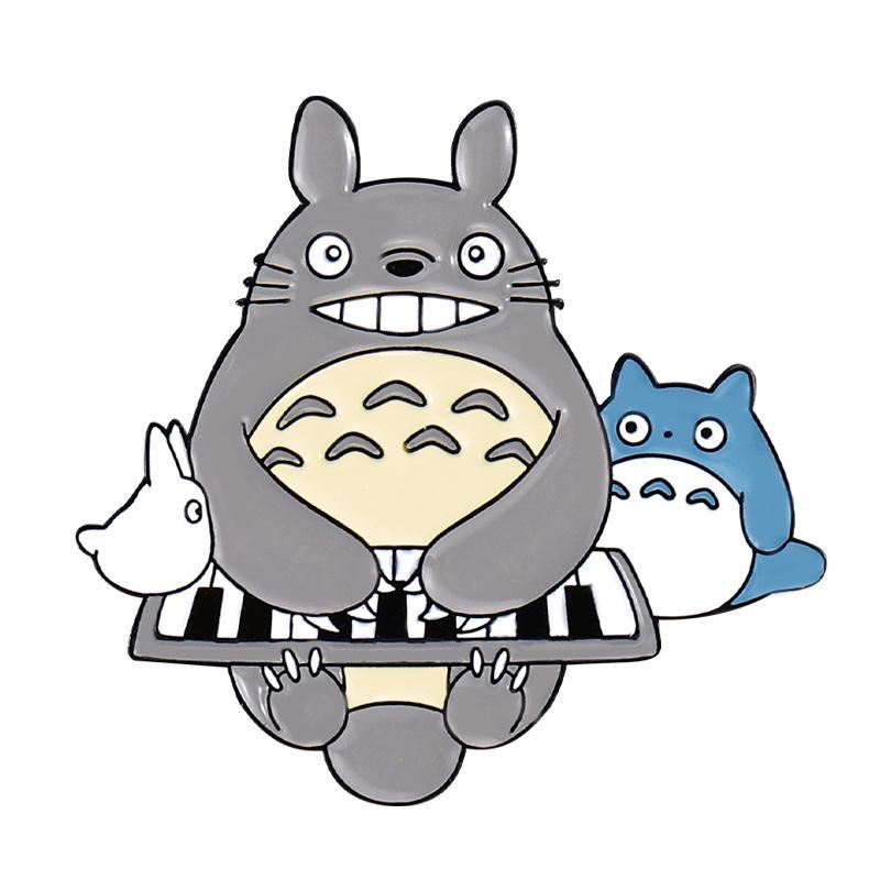 Cute Cartoon Alloy Lapel Pin - Anime Character Decorative Brooch Badge