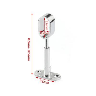 Zinc Alloy Pipe Bracket Inner Dia.16mm Half/All Pass Wardrobe Rail Support Flange Ceiling Fixed Black Silver Gold