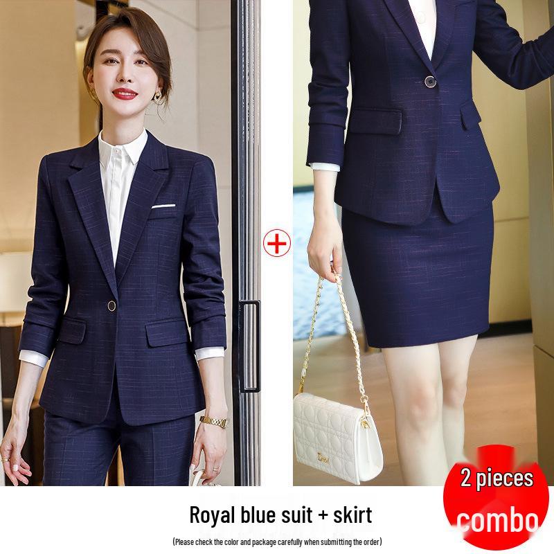 Women's Professional Autumn Suit Set: Office & Sales Formal Wear