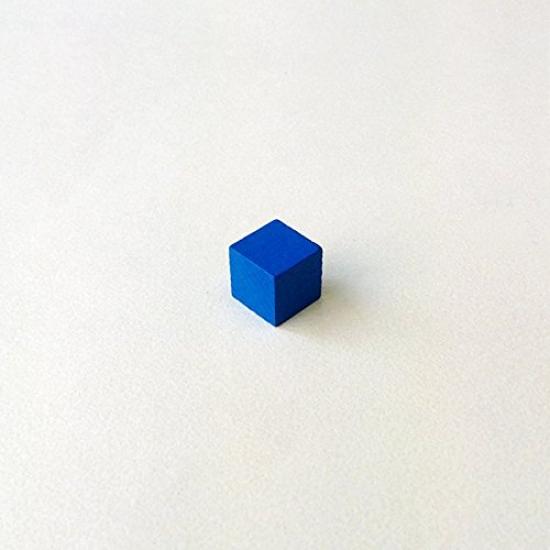 Blue 10mm Wooden Cubes 150 (approx. Pieces)