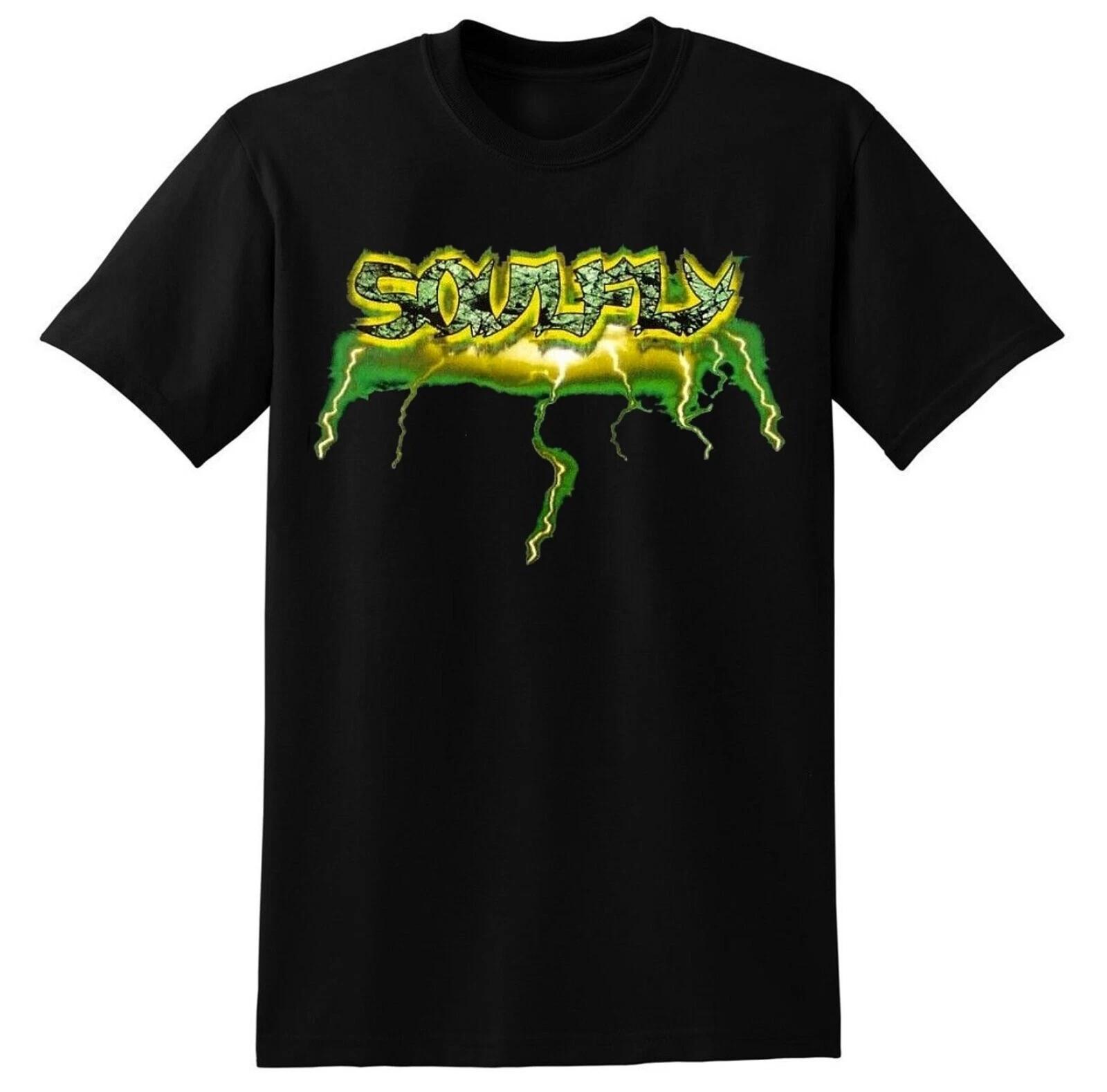 SOULFLY cd lgo LIGHTNING LOGO Official SHIRT SMALL New OOP sepultura prophecy S