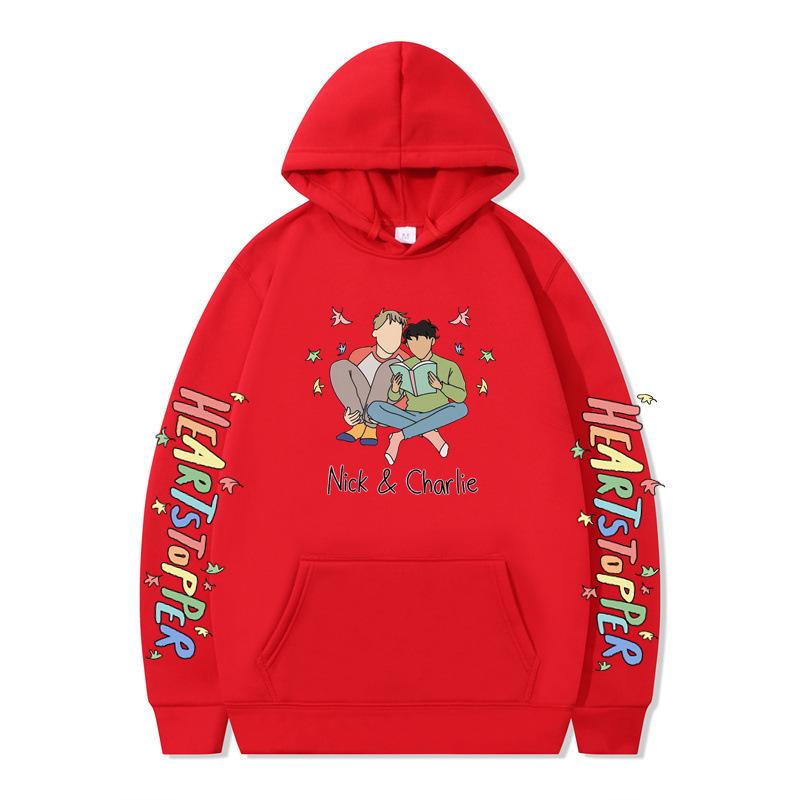 British Drama Nick and Charlie Heartstopper Hoodies Men Long Sleeve Sweatshirts Women Harajuku Streetwear Sudaderas