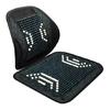 Cooling Seat Pad Back Cushion Car Accessory Ventilated Beaded Seat Cover Vehicle Chair Lumbar Back Brace Support Cushion