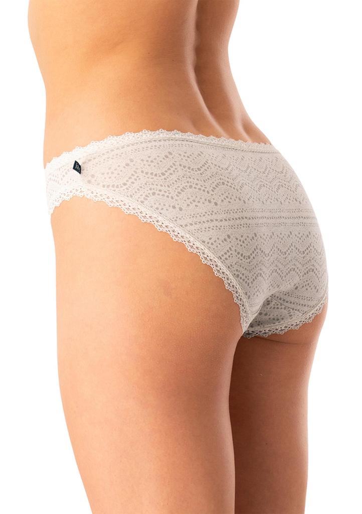 Figi damskie bawełniane (2pack) niski krój mini bikini koronkowy wzór LPR 752 Key
